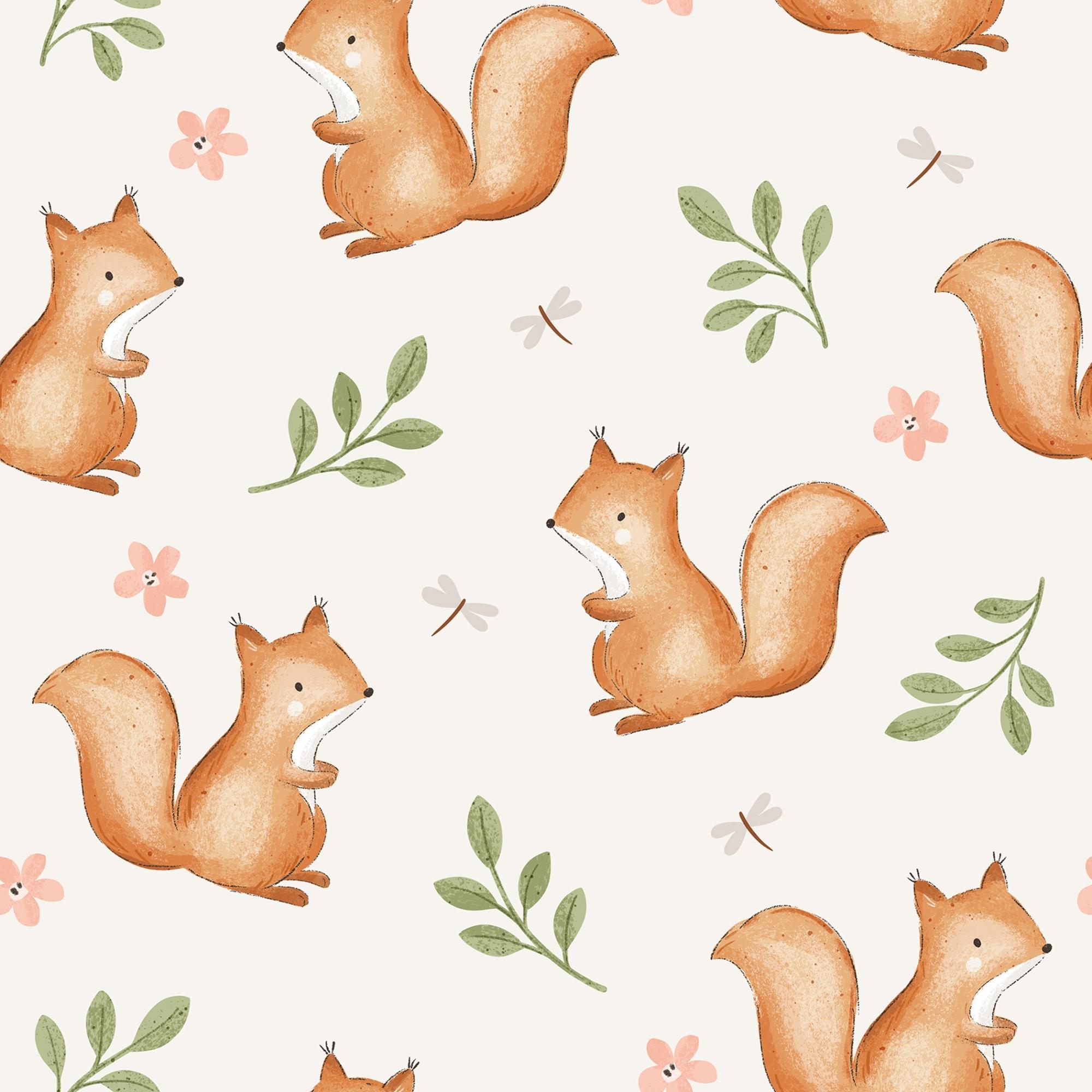 Jersey (Bio) Eichhörnchen mit Libelle - Eigenproduktion