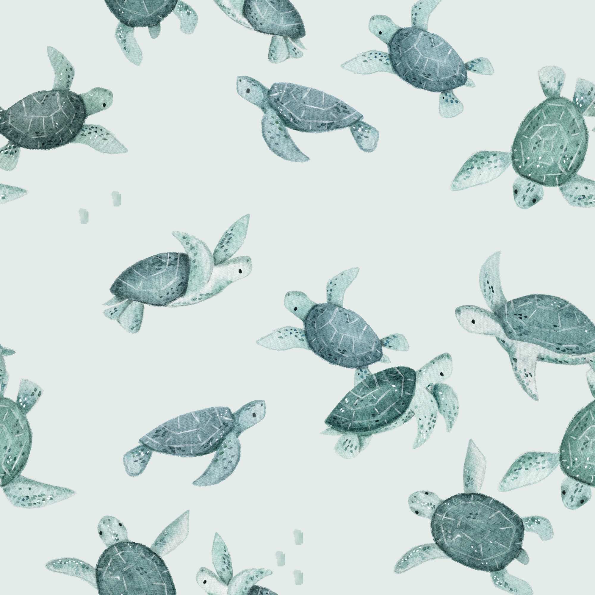 Jersey (Bio) Schildkröten hellblau - Eigenproduktion